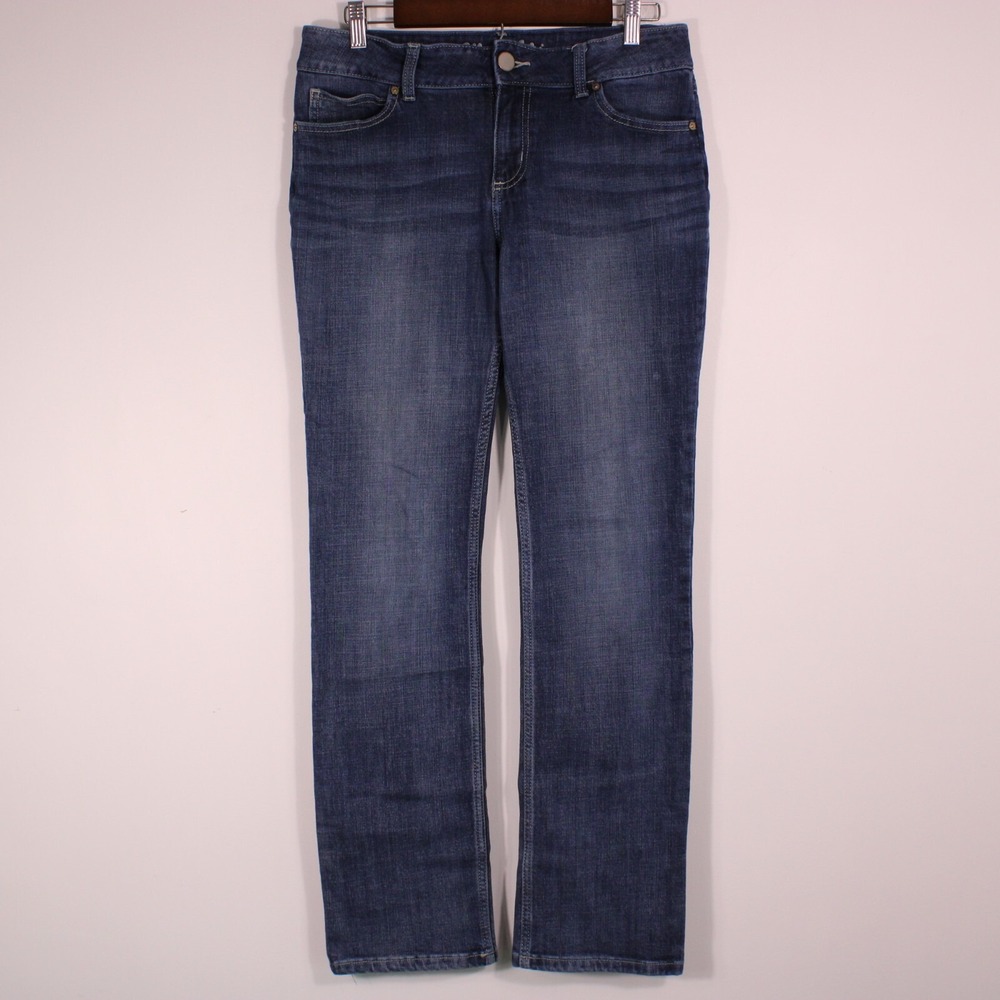 Wrangler Jeans Womens 9/10 Dark Wash Straight Western Casual Stretch Denim 32x31